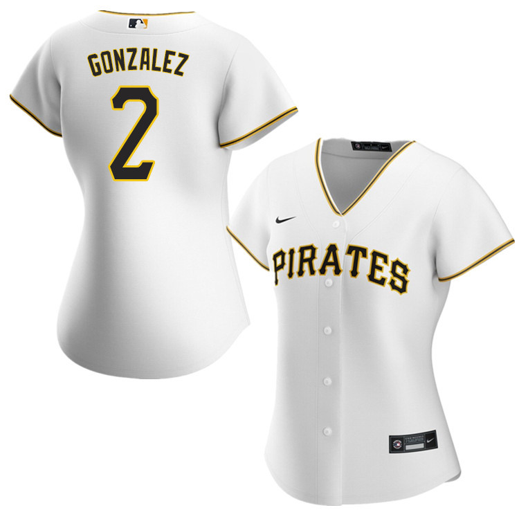 Nike Women #2 Erik Gonzalez Pittsburgh Pirates Baseball Jerseys Sale-White